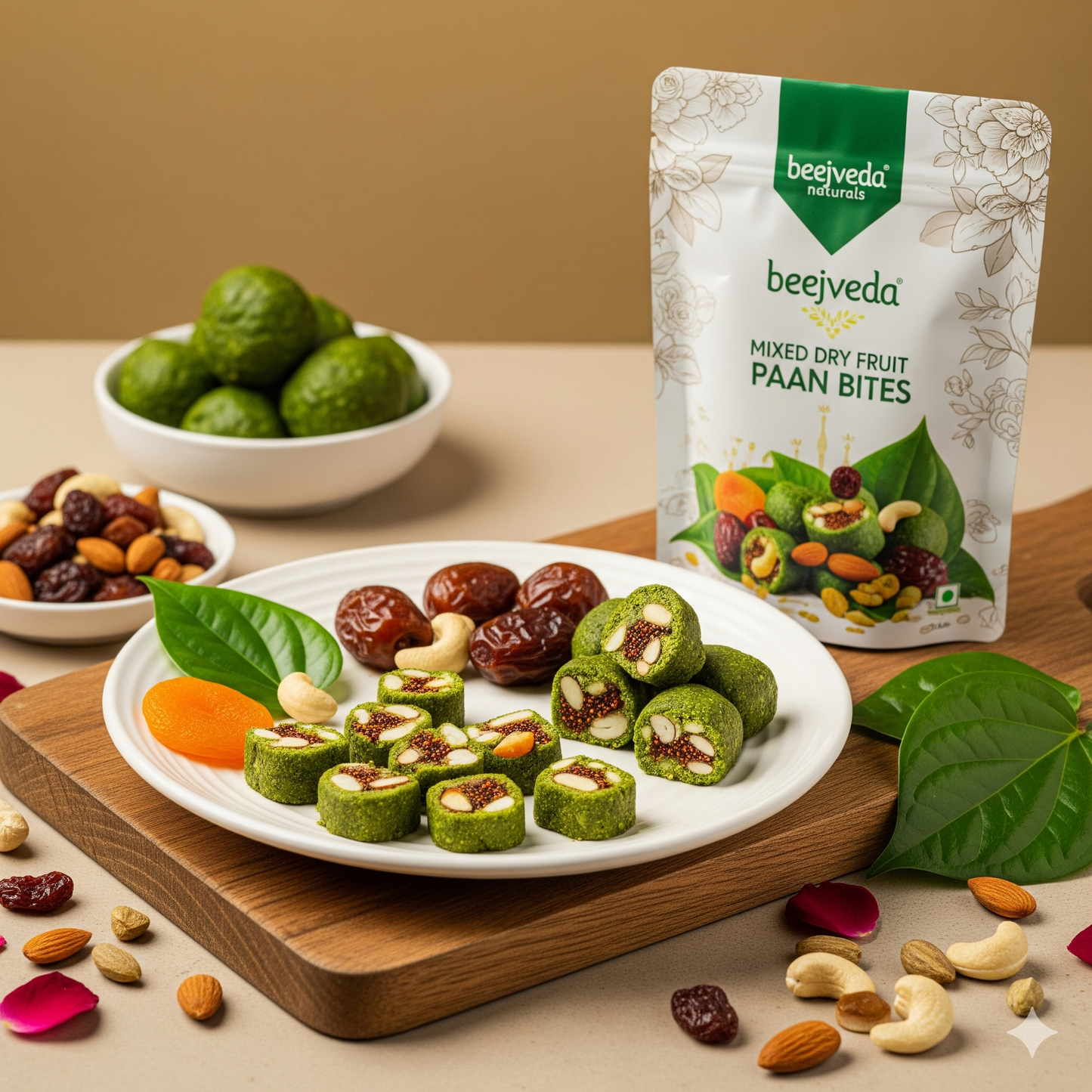 Mixed Dry Fruit Paan Bites