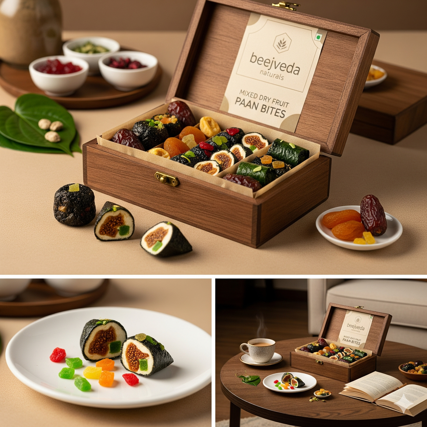 Mixed Dry Fruit Paan Bites